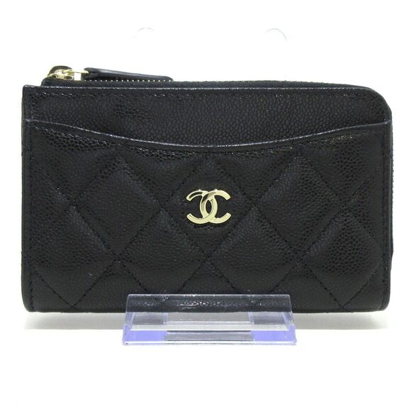 Chanel Other - Auth Chanel Matelasse Black Caviar Skin #118223C15B